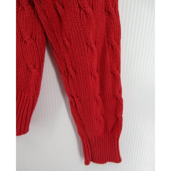 VINTAGE Paul Stuart Sweater Small Pullover Preppy Casual Cable V-Neck - Picture 3 of 9